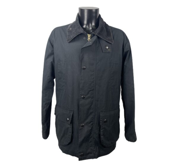 Giubbotto vintage modello Barbour nero da uomo