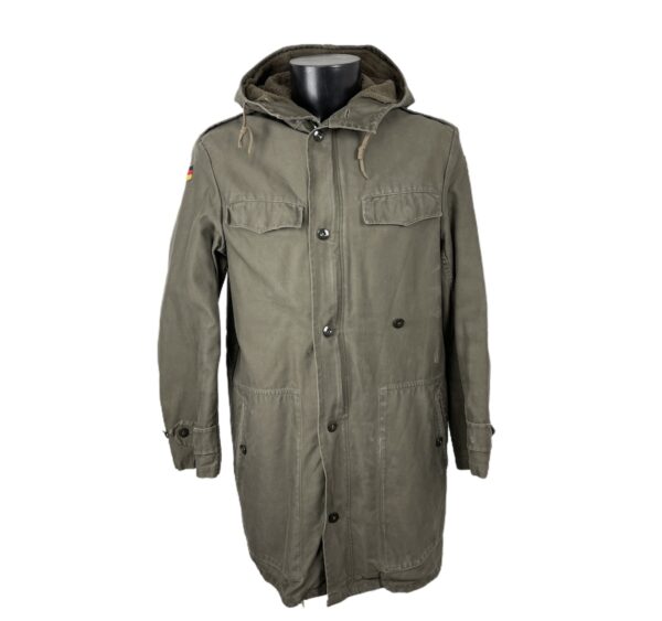 Giubbotto parka vintage verde militare da uomo