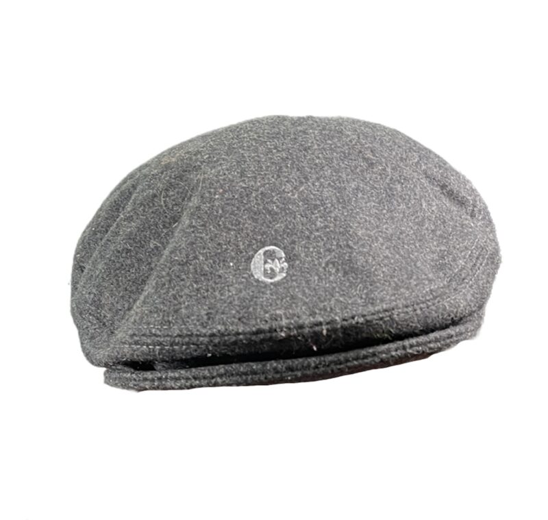 Cappello vintage da uomo modello coppola di colore grigio scuro