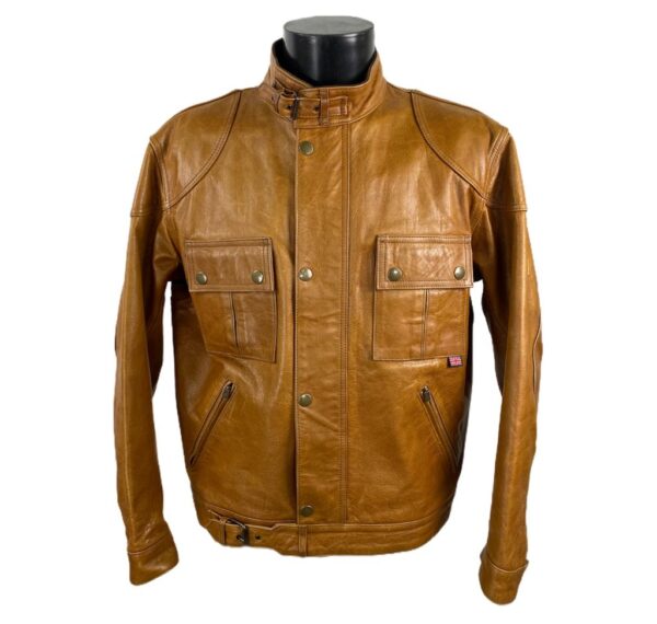 Giubbotto di pelle Belstaff vintage marrone